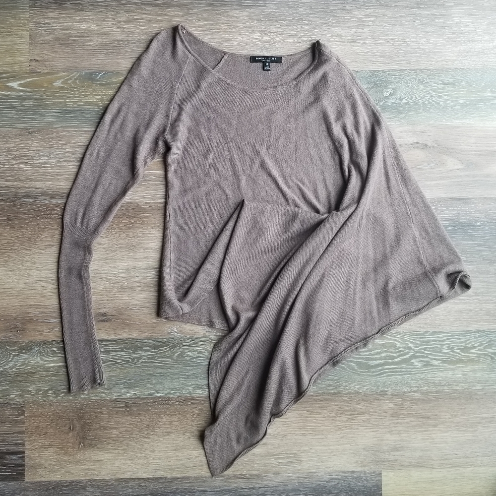 Couture asymmetrical sweater